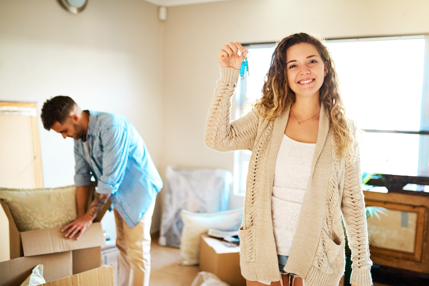 We bought a brand new house